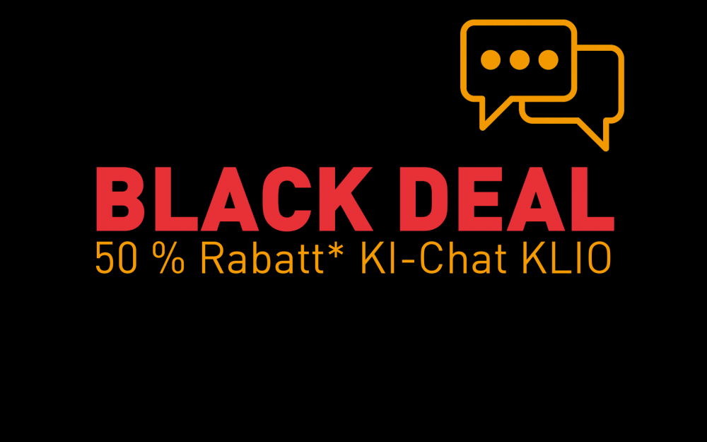 BLACK_DEAL-KLIO_50%_Rabatt